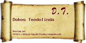 Dobos Teodolinda névjegykártya